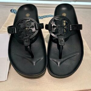 Tory Burch Black Slide Sandals